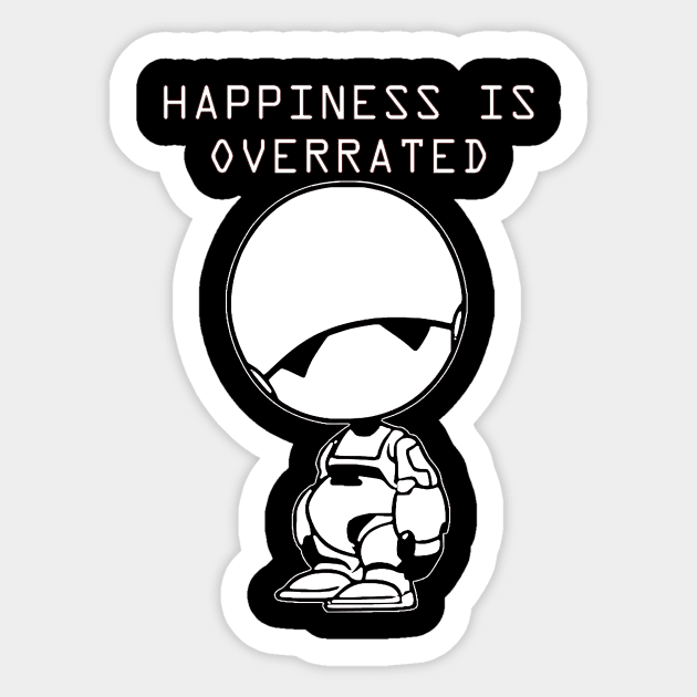 Marvin depressed - The Hitchhikers Guide to the Galaxy Sticker by OtakuPapercraft